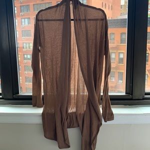 Ann Taylor cotton soft brown lightweight caftan